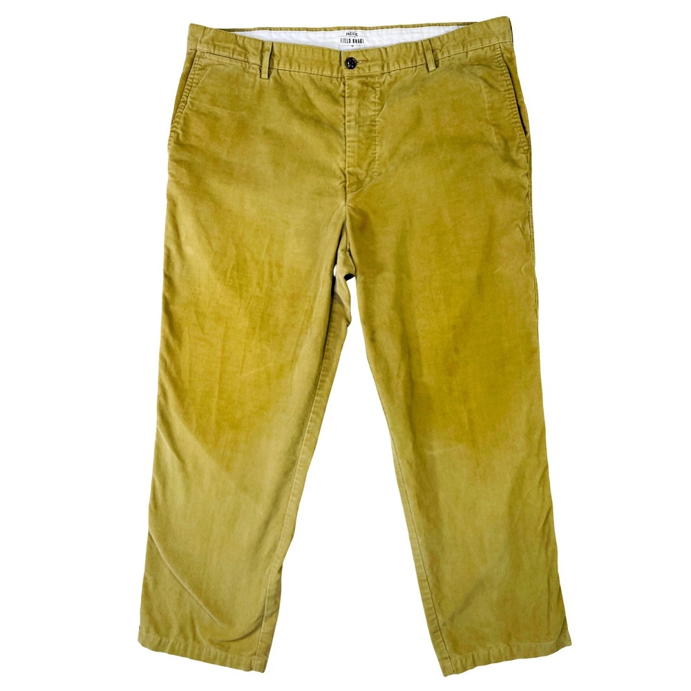 Dockers Pacific Collection Field Khaki Corduroy Pants Mens 40x30 Mustard Gold